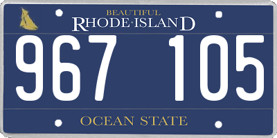 RI license plate 967105
