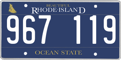 RI license plate 967119