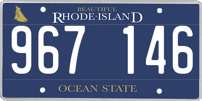 RI license plate 967146