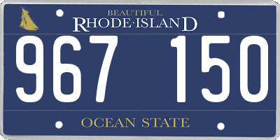 RI license plate 967150