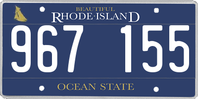 RI license plate 967155