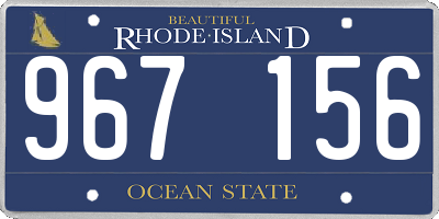 RI license plate 967156