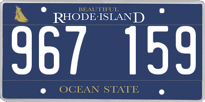 RI license plate 967159