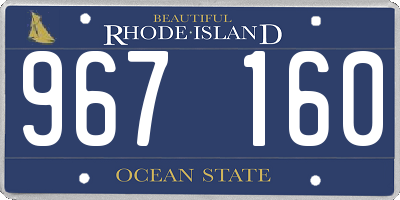 RI license plate 967160