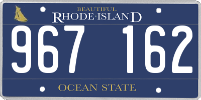 RI license plate 967162