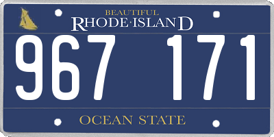 RI license plate 967171