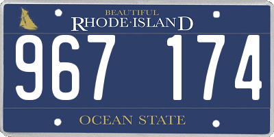 RI license plate 967174