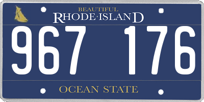 RI license plate 967176