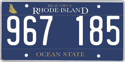RI license plate 967185