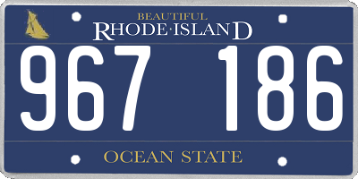 RI license plate 967186