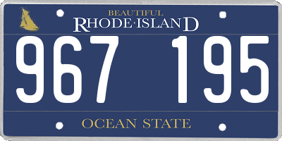 RI license plate 967195