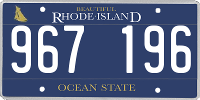 RI license plate 967196