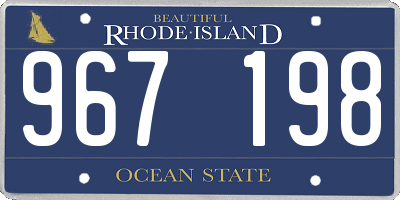 RI license plate 967198