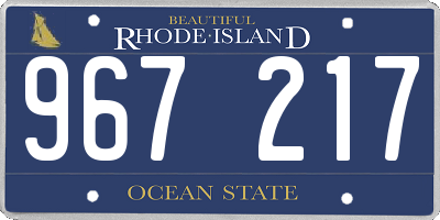 RI license plate 967217