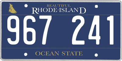 RI license plate 967241