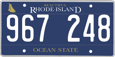 RI license plate 967248