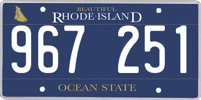 RI license plate 967251