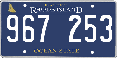 RI license plate 967253