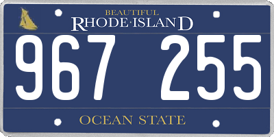 RI license plate 967255