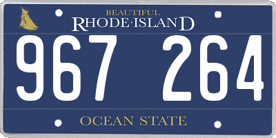 RI license plate 967264