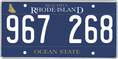 RI license plate 967268