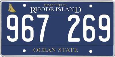 RI license plate 967269