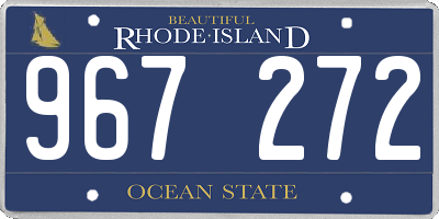 RI license plate 967272