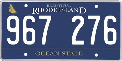 RI license plate 967276