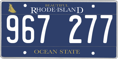 RI license plate 967277