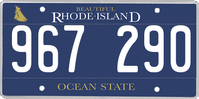 RI license plate 967290