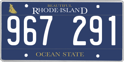 RI license plate 967291