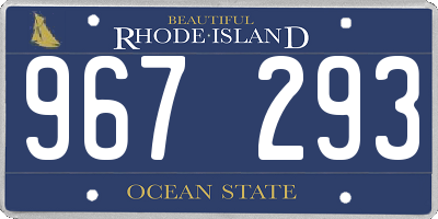 RI license plate 967293