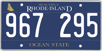 RI license plate 967295