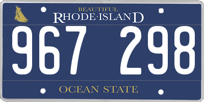 RI license plate 967298