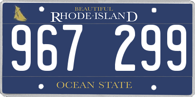 RI license plate 967299