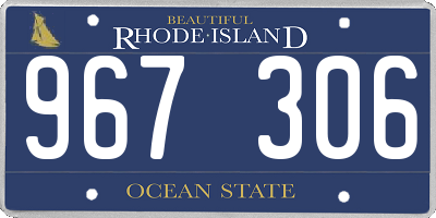 RI license plate 967306