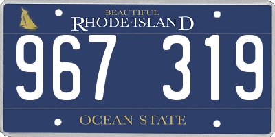 RI license plate 967319