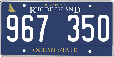 RI license plate 967350