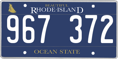 RI license plate 967372