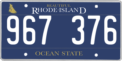 RI license plate 967376
