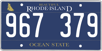 RI license plate 967379