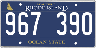 RI license plate 967390
