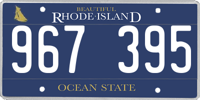 RI license plate 967395