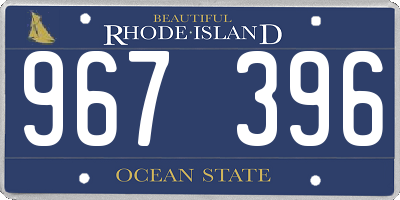 RI license plate 967396