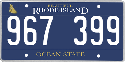 RI license plate 967399