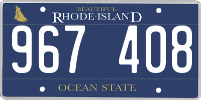 RI license plate 967408