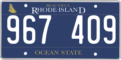 RI license plate 967409