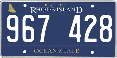 RI license plate 967428