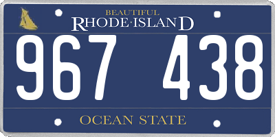 RI license plate 967438