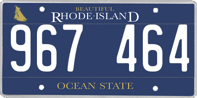RI license plate 967464